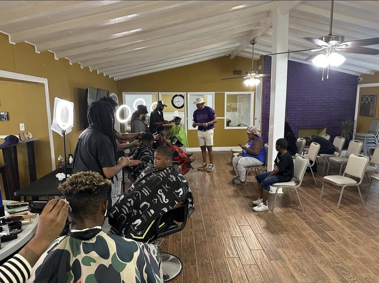 Gamma Rho Chapter brothers serving the community